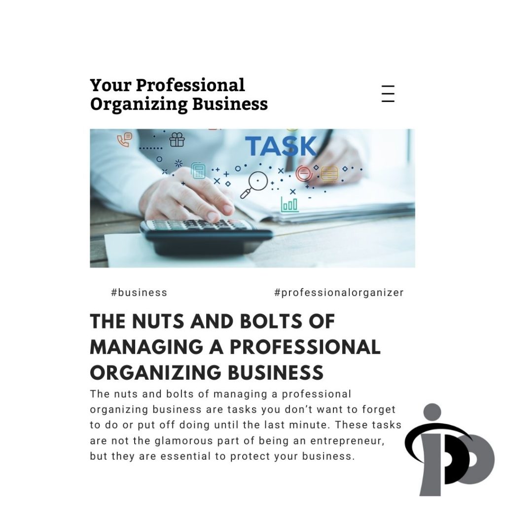 photo Managing Your Professional Organizing Business